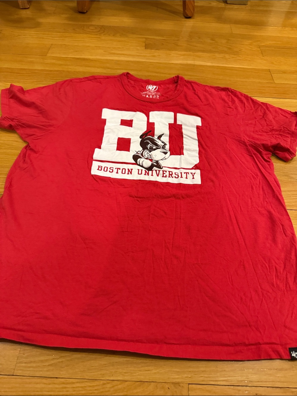 ‘47 Brand Boston University crew neck short sleeve shirt size XXlarge.